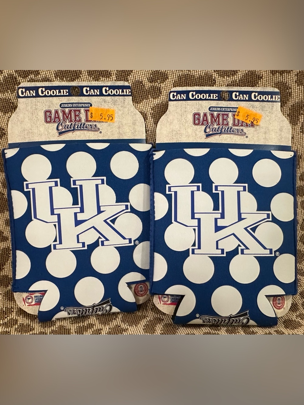 Lot of 2 Kentucky Wildcats Insulating Can Coolie Koozie~Game Day Outfitters~NWT